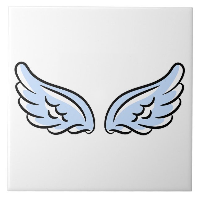 Cute Little Angel Vingar Kakelplatta (Framsidan)