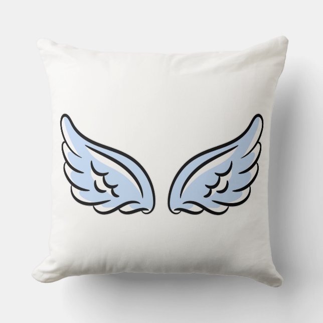 Cute Little Angel Vingar Kudde (Framsida)