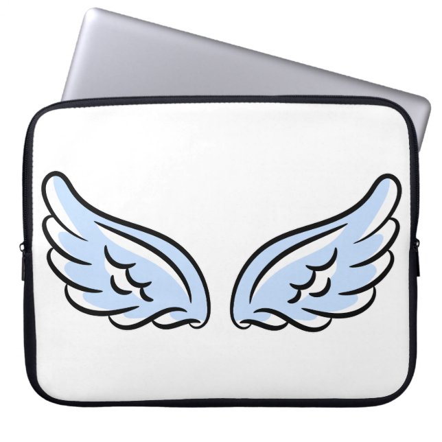 Cute Little Angel Vingar Laptop Fodral (Framsidan)