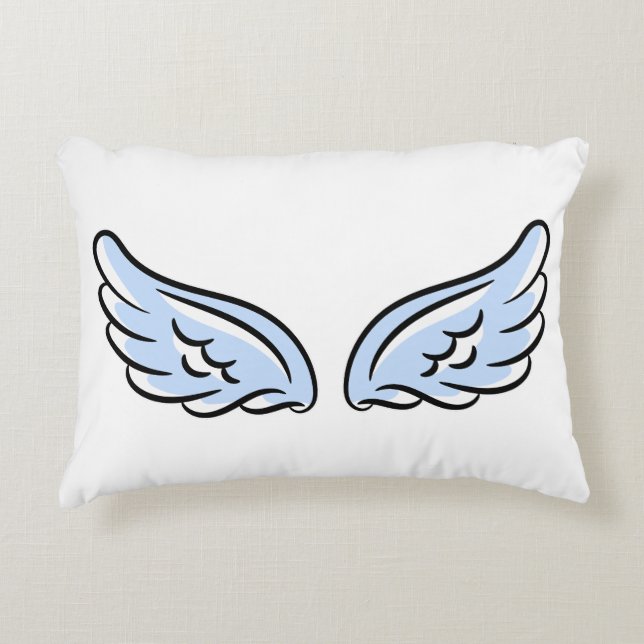 Cute Little Angel Vingar Prydnadskudde (Framsidan)