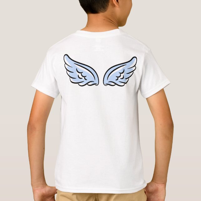 Cute Little Angel Vingar T Shirt (Baksida)