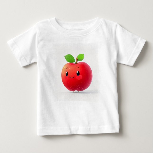 Cute Little Apple T Shirt (Framsida)
