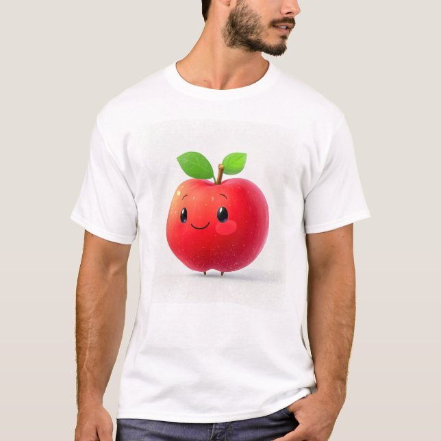 Cute Little Apple T Shirt (Framsida)