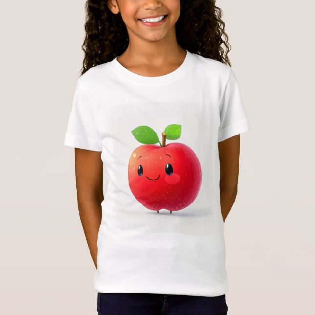 Cute Little Apple T Shirt (Framsida)