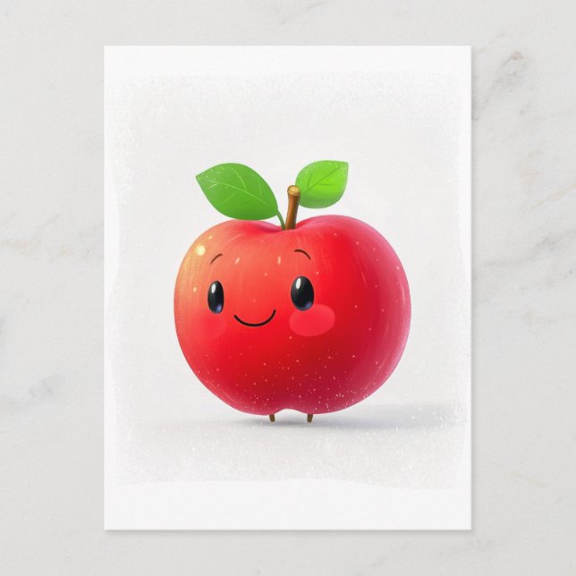 Cute Little Apple Vykort (Framsida)