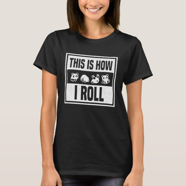 Cute Little baby björnpanda T Shirt (Framsida)
