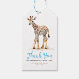 Cute Little Baby Giraffe Tack Gift Märkres Presentetikett
