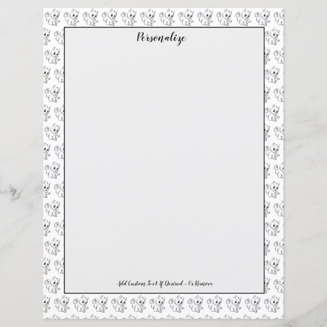 Cute Little Baby Kitten Cat Personalize (Framsida)