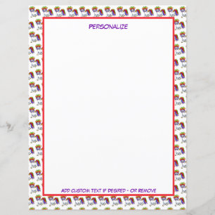 Cute Little Baby Unicorn Rainbow Färg personalize