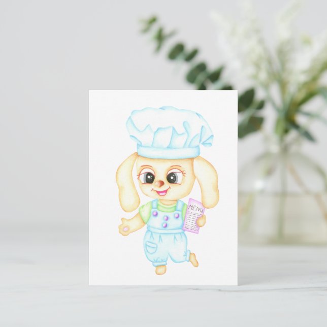Cute Little baker Vykort (Stående Fram)