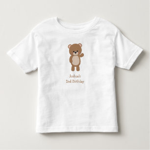 Cute Little Bear 2:a födelsedagen T Shirt