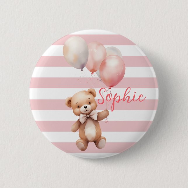 Cute Little Bear i Rosa Knapp (Framsida)