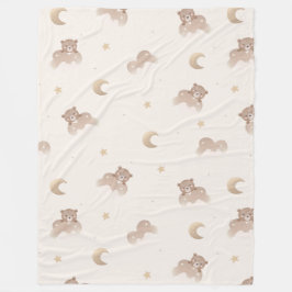 Cute Little Bear Mönster Fleecefilt