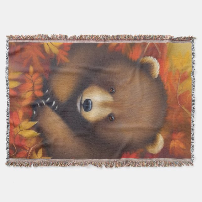 Cute Little Bear Thevet Blanket Filt (Framsidan)