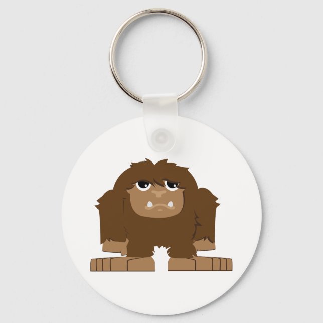 Cute Little Bigfoot Nyckelring (Framsida)