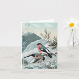 Cute Little bird-Bullfinch, Art Kort
