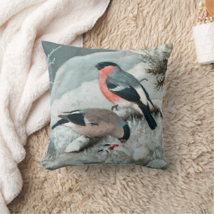 Cute Little bird-Bullfinch, Art Kudde