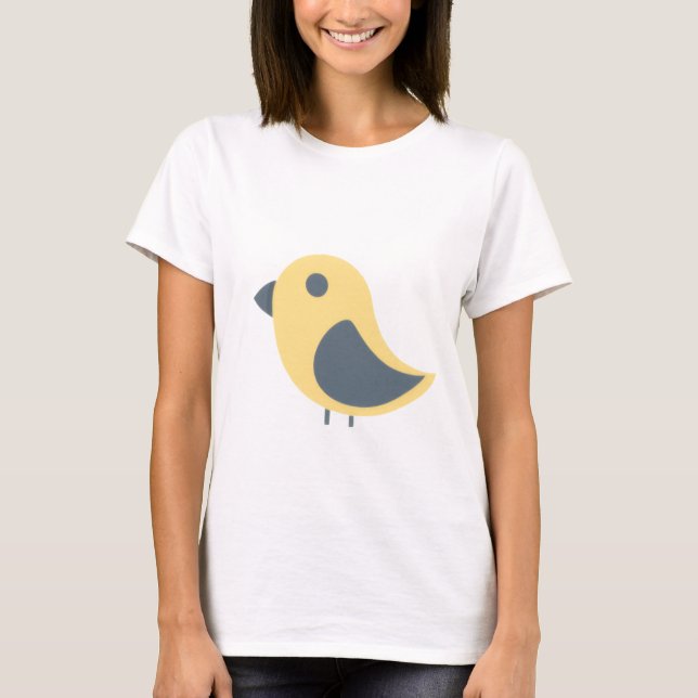 Cute Little Bird T-Shirt (Framsida)