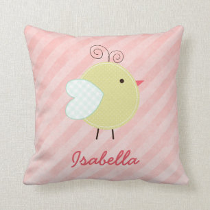 Cute Little Birdie Personlig Pillow Kudde