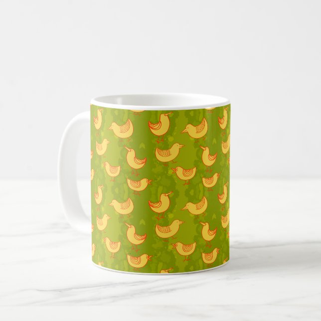Cute Little Birds Kaffemugg (Framsida vänster)