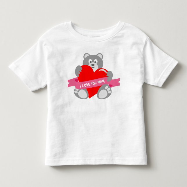 Cute Little björn T-Shirt (Framsida)