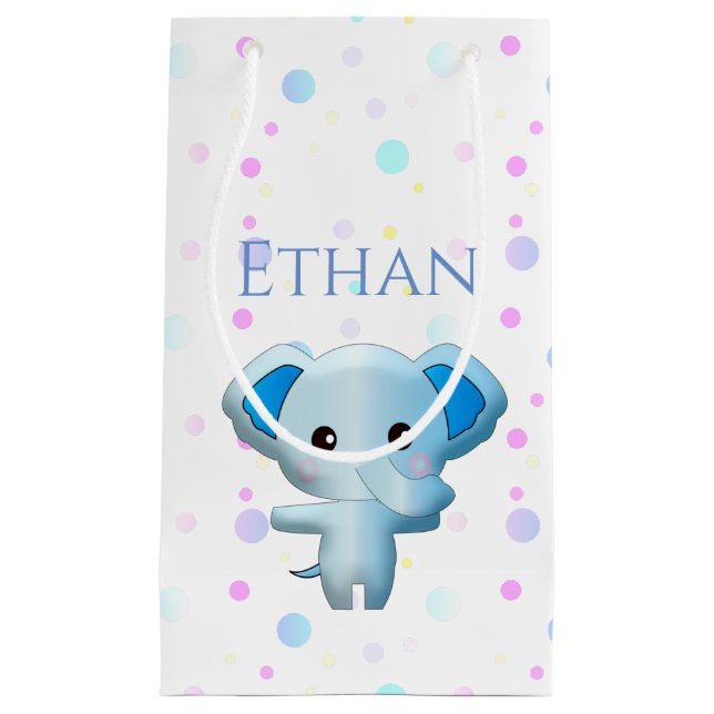 Cute Little Blue Boy Elephant (Framsidan)