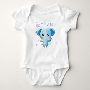 Cute Little Blue Boy Elephant T Shirt