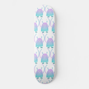 Cute Little Blue Monster Mini Skateboard Bräda 18,5 Cm