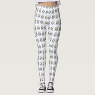 Cute Little Blue Uggla Leggings