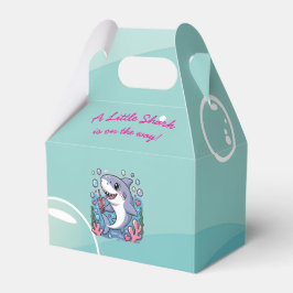 Cute Little Boba Shark Baby Shower Kawaii Blue Presentaskar