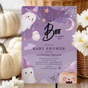 Cute Little Boo Baby Shower Inbjudningar