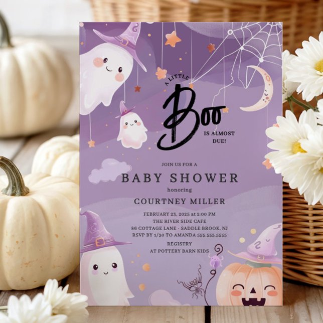 Cute Little Boo Baby Shower Inbjudningar (Skapare uppladdad)