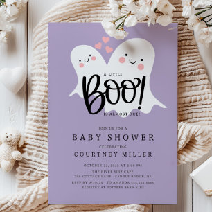 Cute Little Boo Baby Shower Inbjudningar