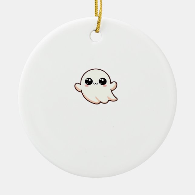 Cute Little Boo Basic Clean Julgransprydnad Keramik (Framsidan)