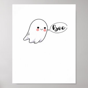 Cute Little Boo Graphic Coola Aesthetic Poster