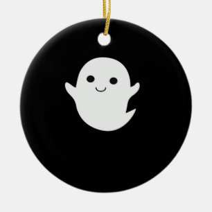 Cute Little Boo Passande Julgransprydnad Keramik