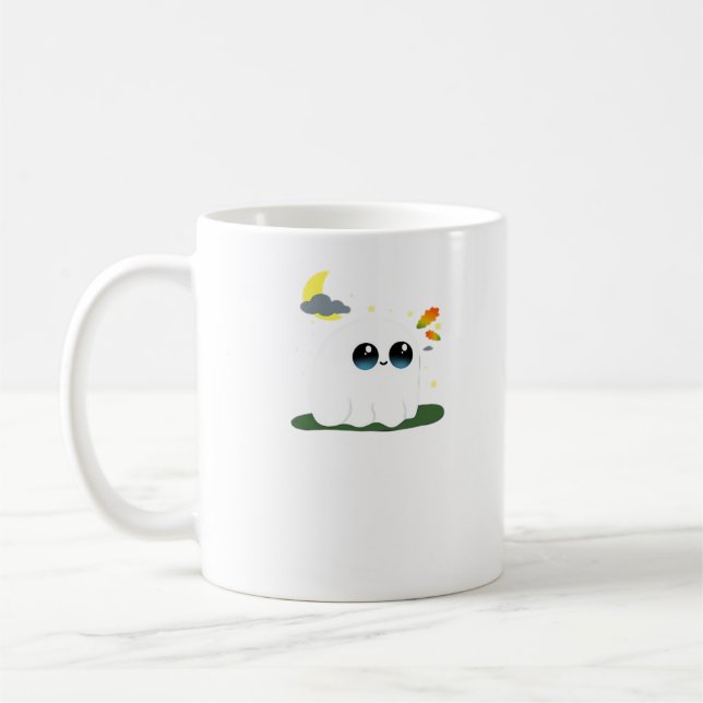Cute Little Boostie Fall Scene Vintage Classic Kaffemugg (Vänster)