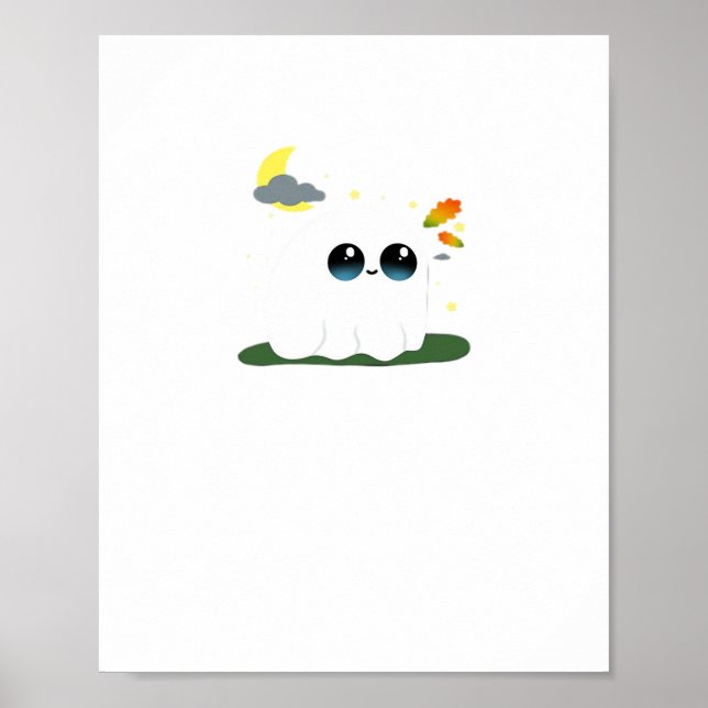 Cute Little Boostie Fall Scene Vintage Classic Poster (Framsidan)