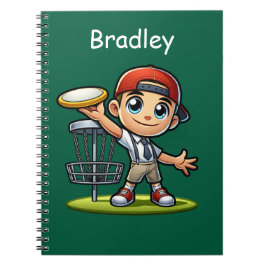 Cute Little Boy spelar Golf-Personlig Anteckningsbok