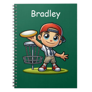 Cute Little Boy spelar Golf-Personlig Anteckningsbok
