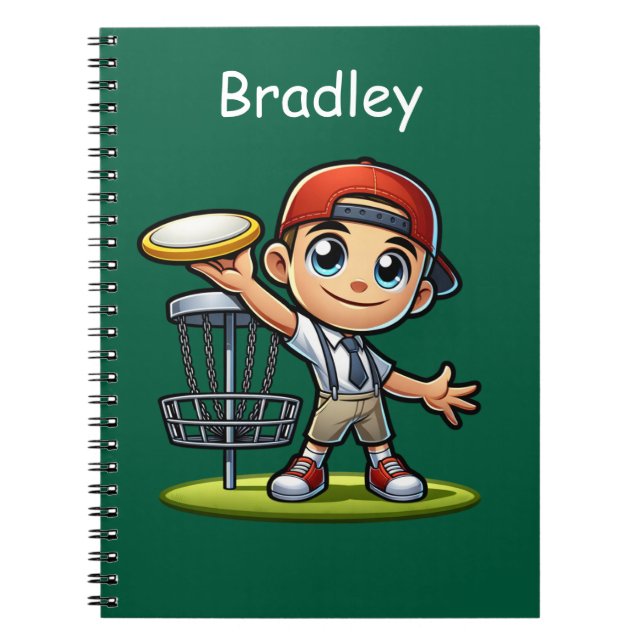 Cute Little Boy spelar Golf-Personlig Anteckningsbok (Framsidan)