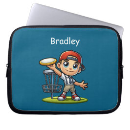 Cute Little Boy spelar Golf-Personlig Laptop Fodral
