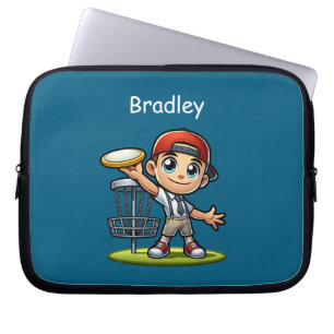 Cute Little Boy spelar Golf-Personlig Laptop Fodral