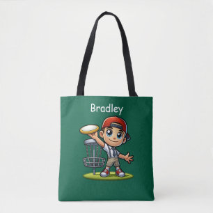 Cute Little Boy spelar Golf-Personlig Tygkasse