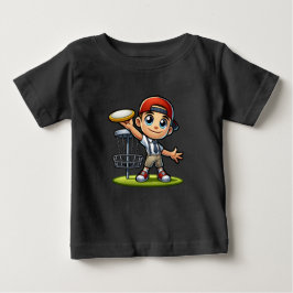 Cute Little Boy spelar Golf T Shirt