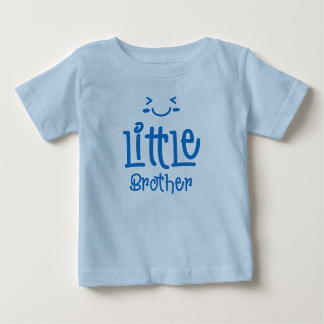 Cute Little Brother Baby/Kid T-Shirt for Boys (Framsida)