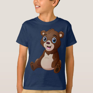 Cute Little Brown Bear T-Shirt kan användas som ti