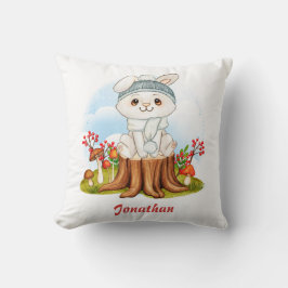 Cute Little Bunny Fall Nursery Decor Kudde