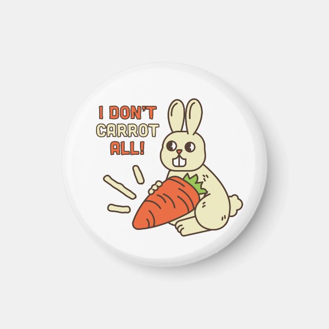 Cute Little Bunny Holding its Carrot Magnet (Framsidan)