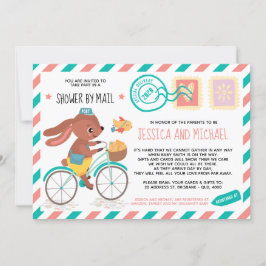 Cute Little Bunny Postman | Barnskor efter post Inbjudningar
